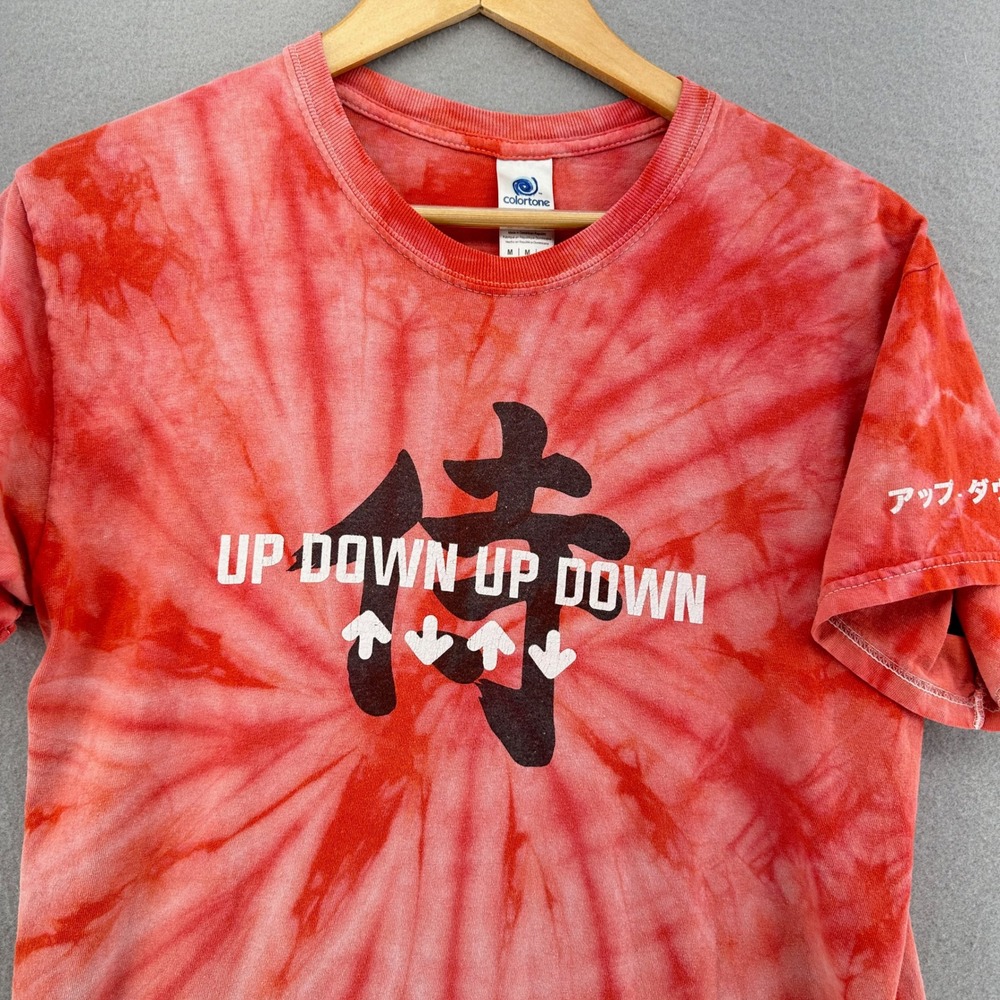 CoryxKenshin Up Down Up Down Official YOUTUBE Tie Dye Shirt Red SZ M Gamer RARE